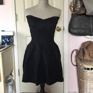 Black strapless L’ Atiste dress size small